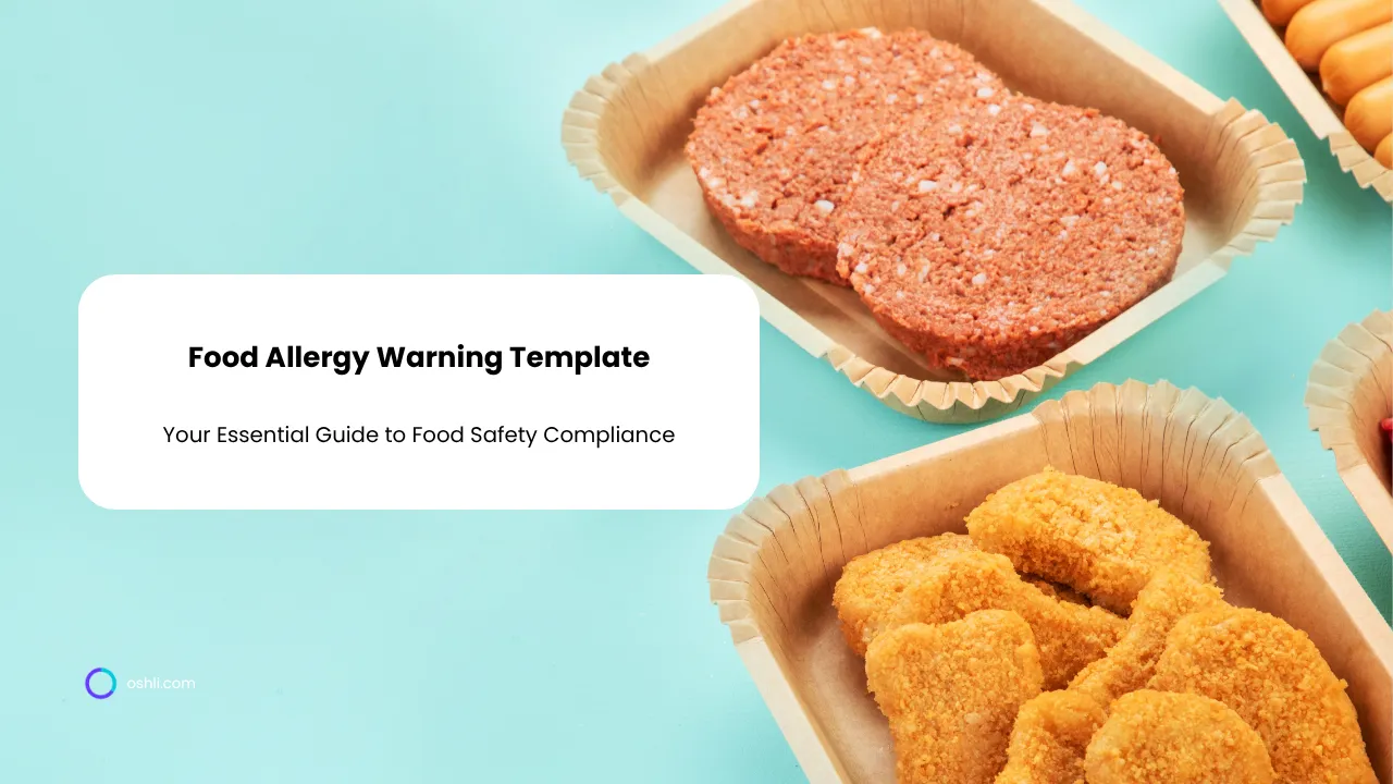 Food Allergy Warning Template: Your Essential Guide